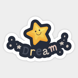 Dream star design Sticker